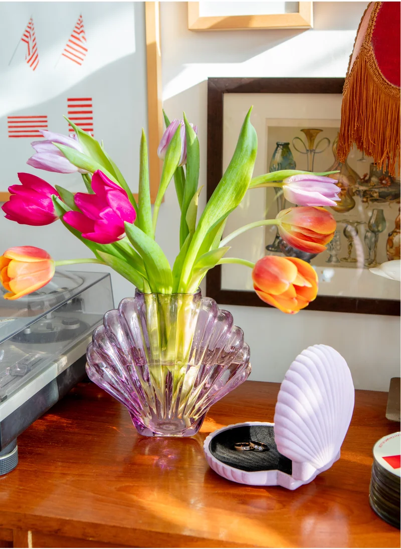 doiy Vase, Seashell, Pink