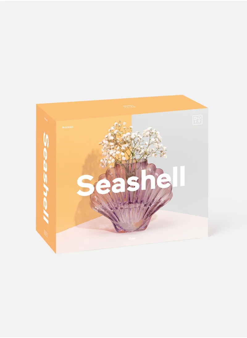 doiy Vase, Seashell, Pink