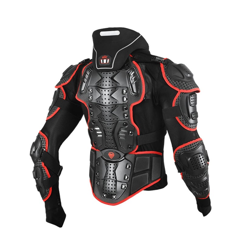 Generic HOMDECR Motorbike Protective Armour Chest Back Spine Armor Protector Armoured Jacket Clothing for Motorcycle（unisex） (Black,2XL)  - Image 2