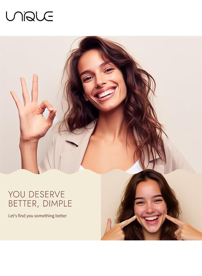 Unique 2 Pcs Dimple Trainer for the Face, Dimple Maker for Cheeks, Smile Exerciser, Facial Care& Exerciser, Face Lift, Personal Skin Care tools, Develop Natural Dimples (Pearl White) - Image 4