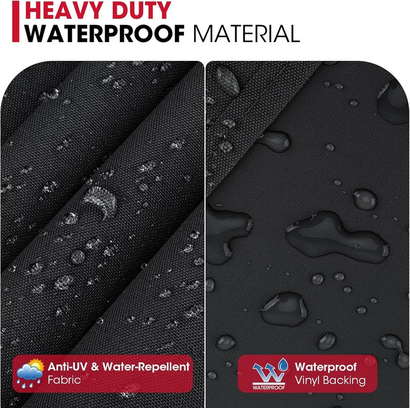 Unicook 58 Inch Grill Cover for Weber Genesis II, LX 300 Series and Genesis 300 Series Gas Grills, Heavy Duty Waterproof Fade Resistant BBQ Cover, All Weather Protection, Compared to Weber 7130 - Image 3