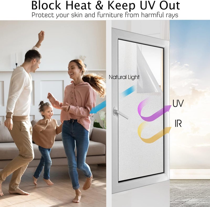 HIDBEA Frosted Window Privacy Film - Image 2