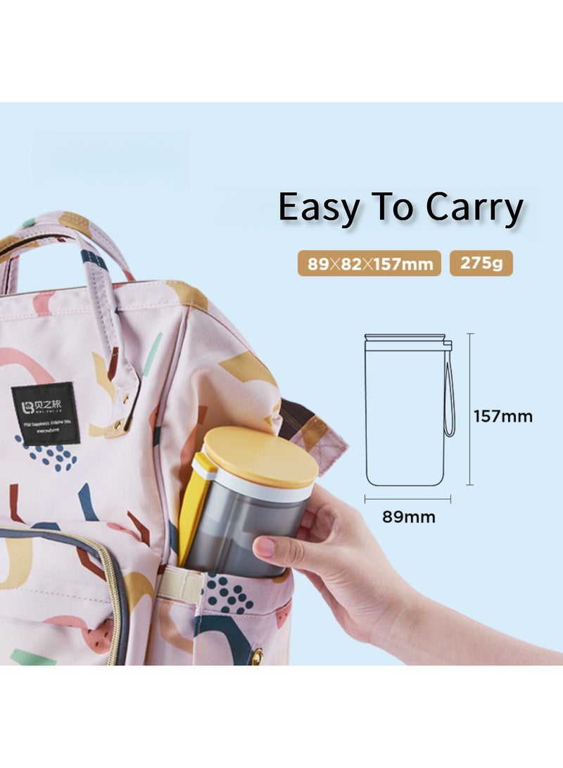 Hihonor Baby Bottle Brush Set,6 in 1 Travel Baby Bottle Cleaner Kit with Silicone Bottle Brush, Nipple Brush,Straw Cleaning Brush, Soap Dispenser, Baby Bottle Drying Rack, Available for family daily and travel - Image 5