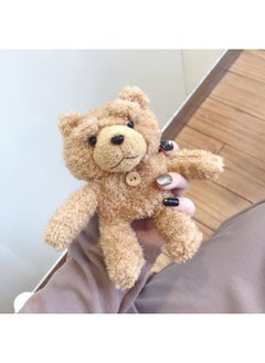 Airpods 4 Headphone Protective Case Cartoon Plush Doll For Apple1/2/3 Gen Pro Wireless Bluetooth Soft-Color:Plush Soft Shell-light Teddy Bear-Model:Airpods Pro/Pro2 Universal (protective Sleeve)