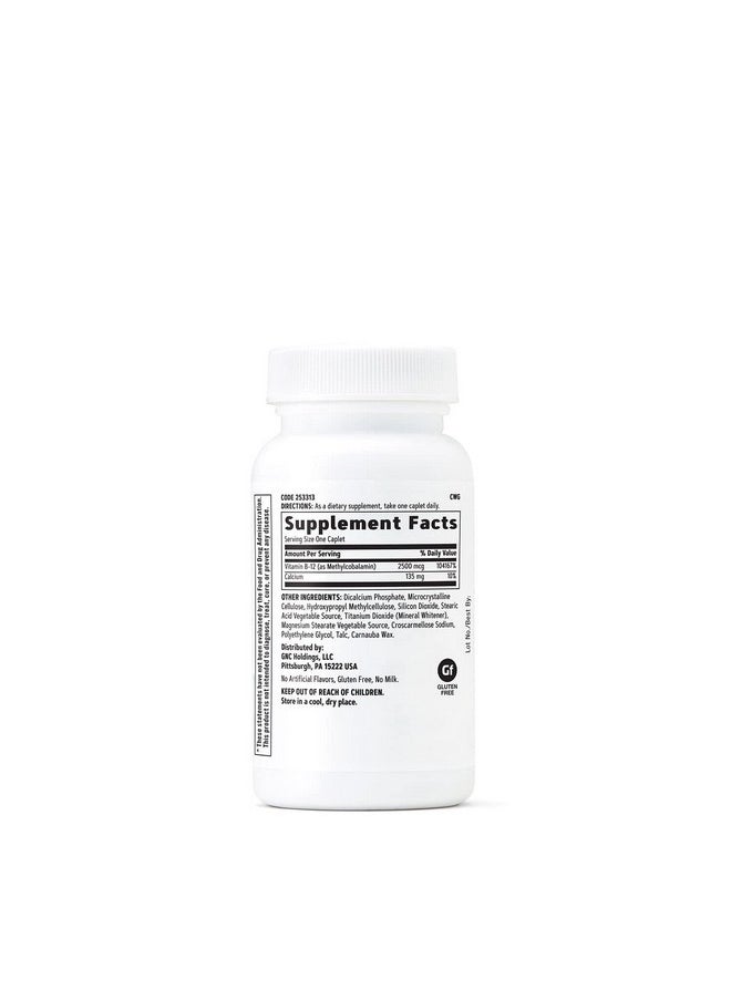 GNC - Methyl B12 2500 Mcg 100 Caplets - Image 1