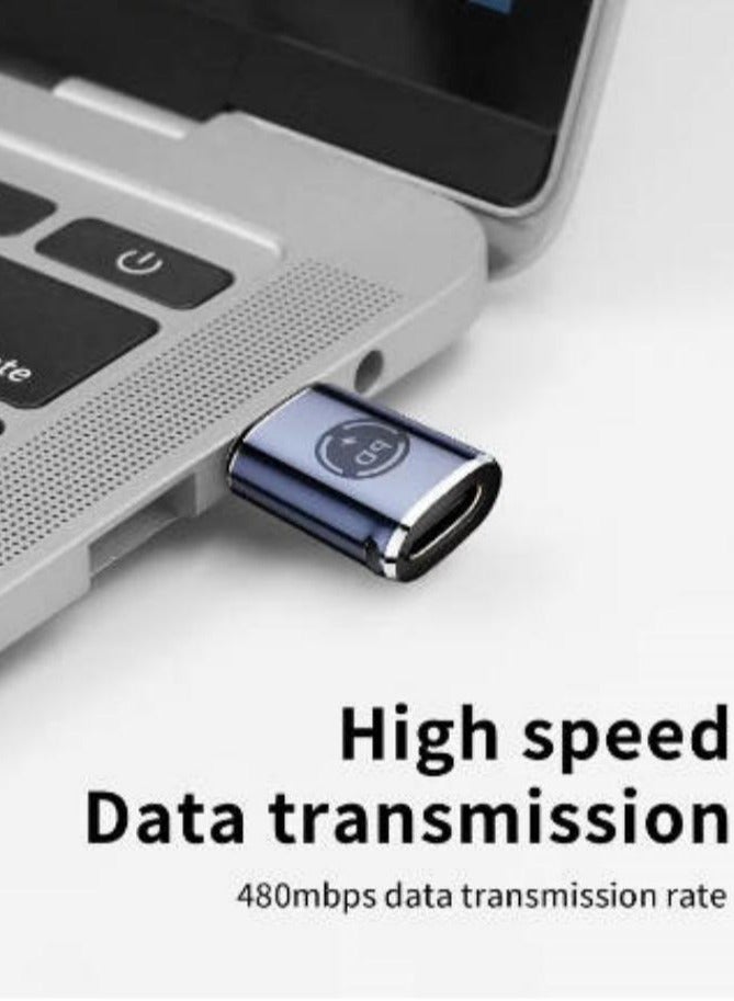 2 Pack Type C Female To Lightning Male Adapter,27W PD Fast Charge Converter,Compatible With iPhone/iPad/iPod/AirPods,Support Data Transfer Charging - Image 5