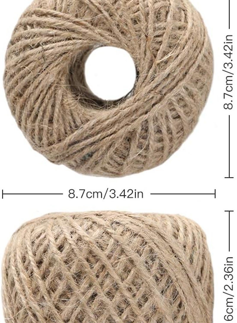 URBANTRANDS Feet Natural Jute Twine 3 Ply Gift Wrapping String DIY Rope Garden Twine Cord for Arts Crafts and Gardening Applications  - Image 5
