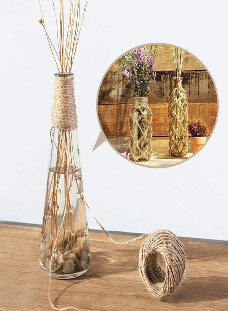 URBANTRANDS Feet Natural Jute Twine 3 Ply Gift Wrapping String DIY Rope Garden Twine Cord for Arts Crafts and Gardening Applications  - Image 4
