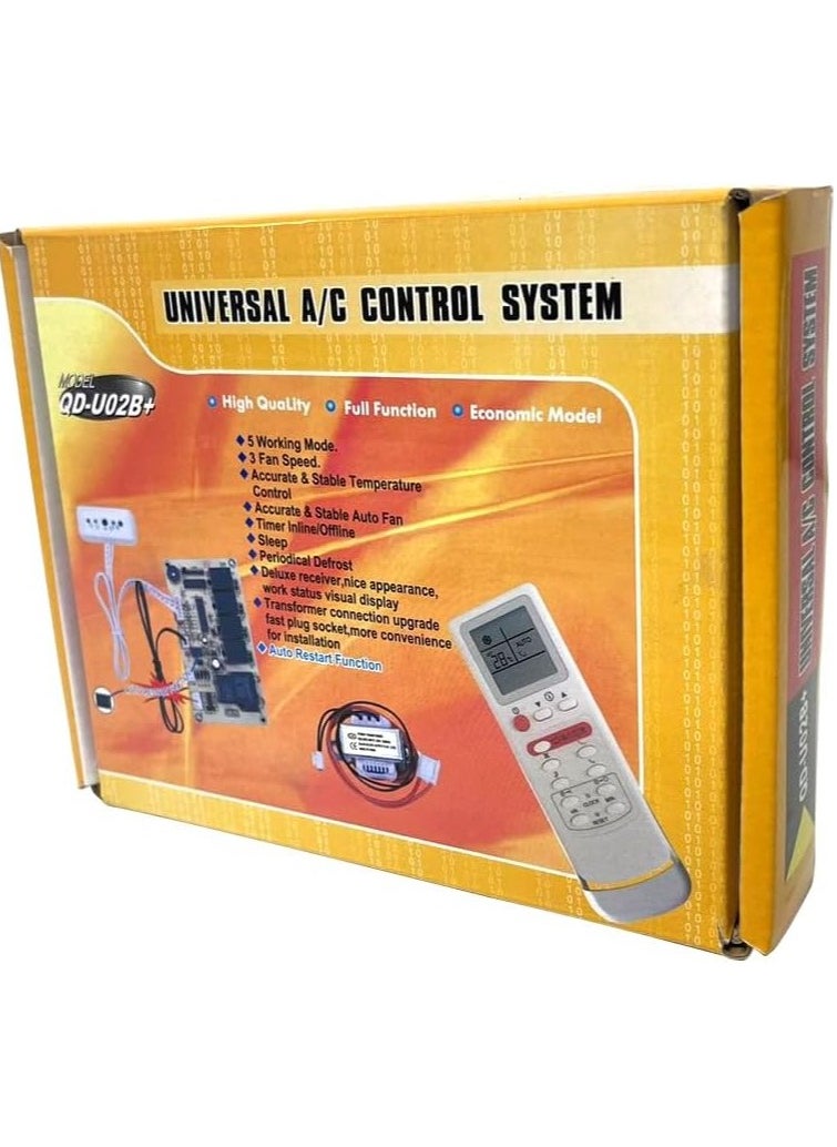 RACO RACO Universal A/C Control System, Air Conditioner PCB Board with AC Remote Control System, Single Sensor (QD-U02B+)  - Image 1