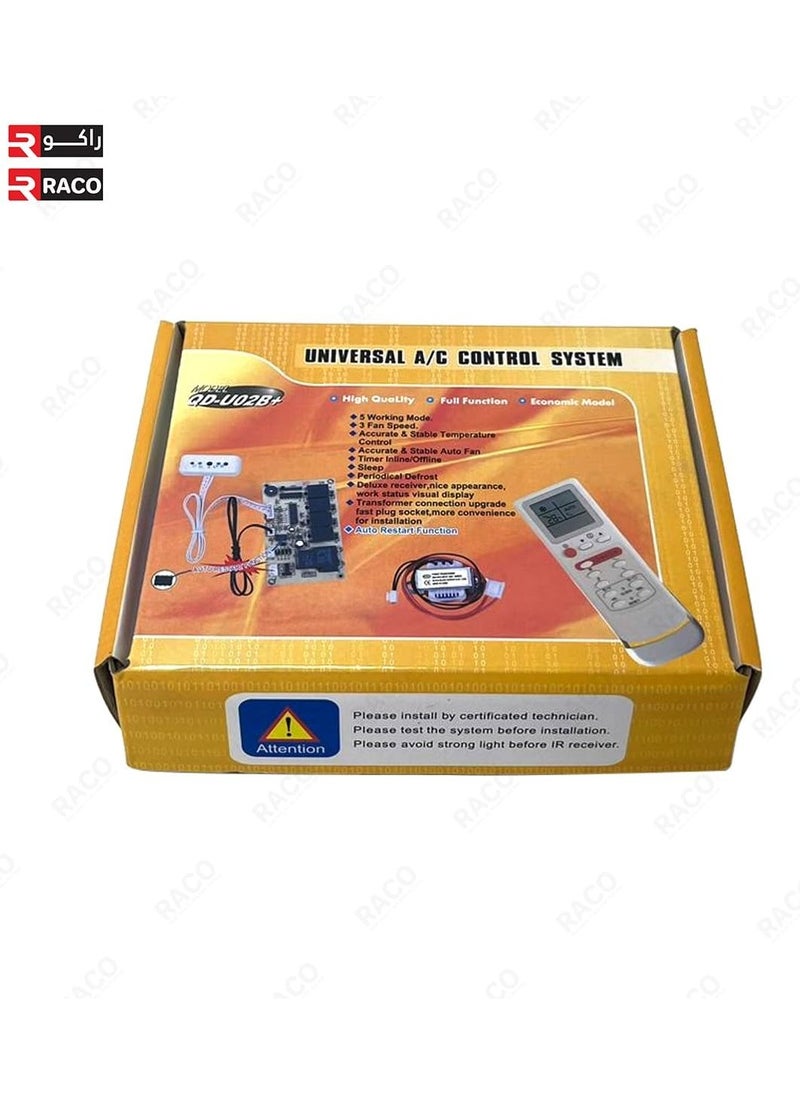 RACO RACO Universal A/C Control System, Air Conditioner PCB Board with AC Remote Control System, Single Sensor (QD-U02B+)  - Image 3