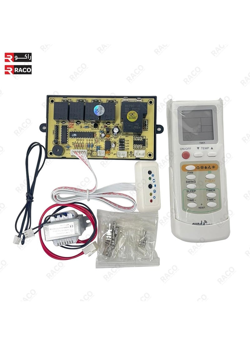 RACO RACO Universal A/C Control System, Air Conditioner PCB Board with AC Remote Control System, Single Sensor (QD-U02B+)  - Image 4