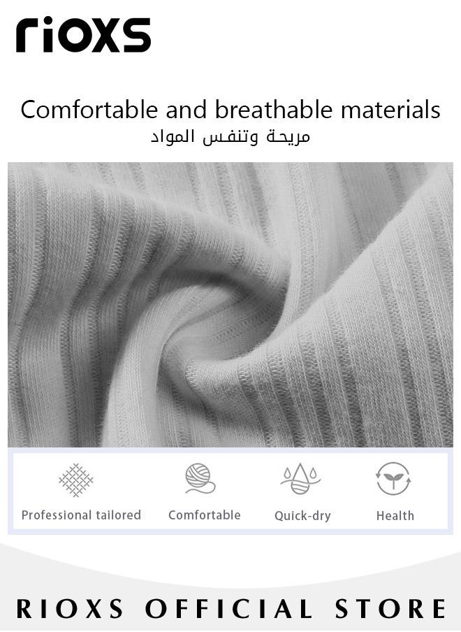 RIOXS Couples Matching 2 Pieces Long Sleeve Pajamas Soft Cotton Sleepwear Button Down Loungewear V-neck Tops and Straight Loose Pants for Men and Women Casual & Breathable  - Image 5