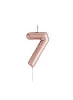 Hootyballoo Rose Gold Number  '7' Candle 