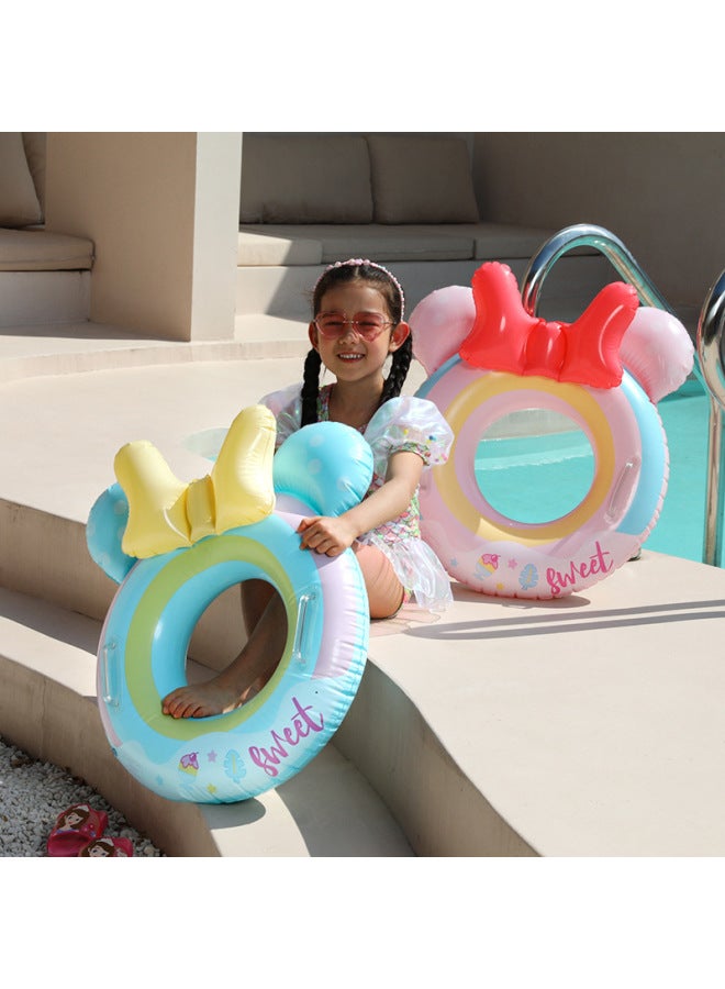 general Pasha Ins Rainbow Nini Children's Sitting Ring Swimming Ring Baby Cartoon Thickened Inflatable Floating Ring-Outer Diameter After Inflation:Swim Ring For Children (3-10 Years)-Inside Diameter After - Image 2