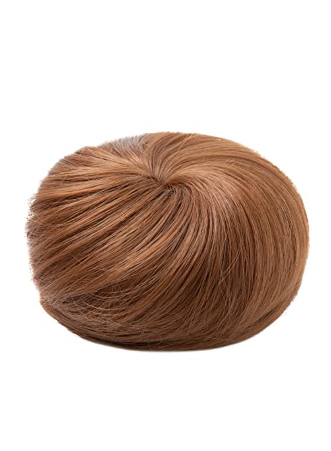 SARLA Synthetic Drawstring Hair Buns Extensions Light Auburn Fake Hair Bun Hair Piece for Women Lady Donut Chignon - Image 4