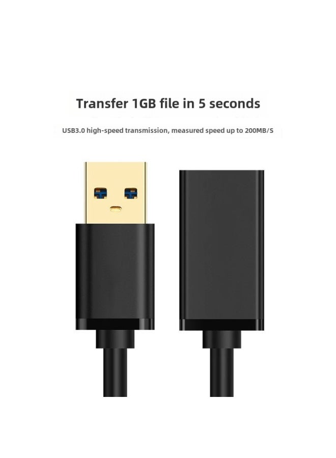Neutral Usb2.0 Extension Cable Male To Female Lengthened 2 M Charging Data Cable 3.0 Interface 3m Printer Network Card Connector - Image 4