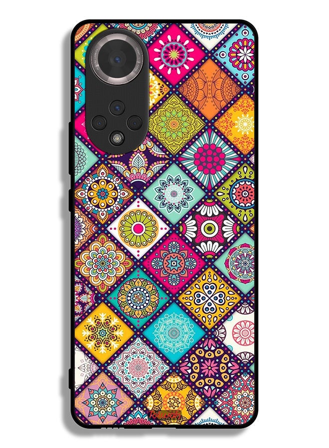 Tolwak Honor 50 Protective Case Cover Mandala Squares Pattern - Image 2