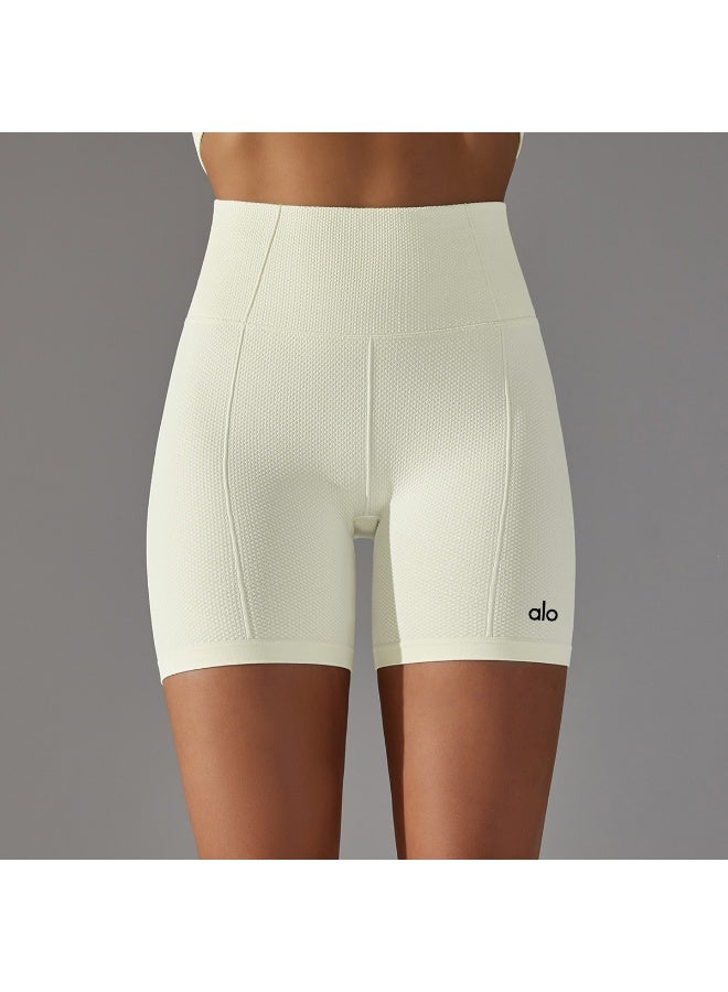 ALO yoga shorts for women, high waist, abdominal compression, hip lifting, fitness pants - Image 1