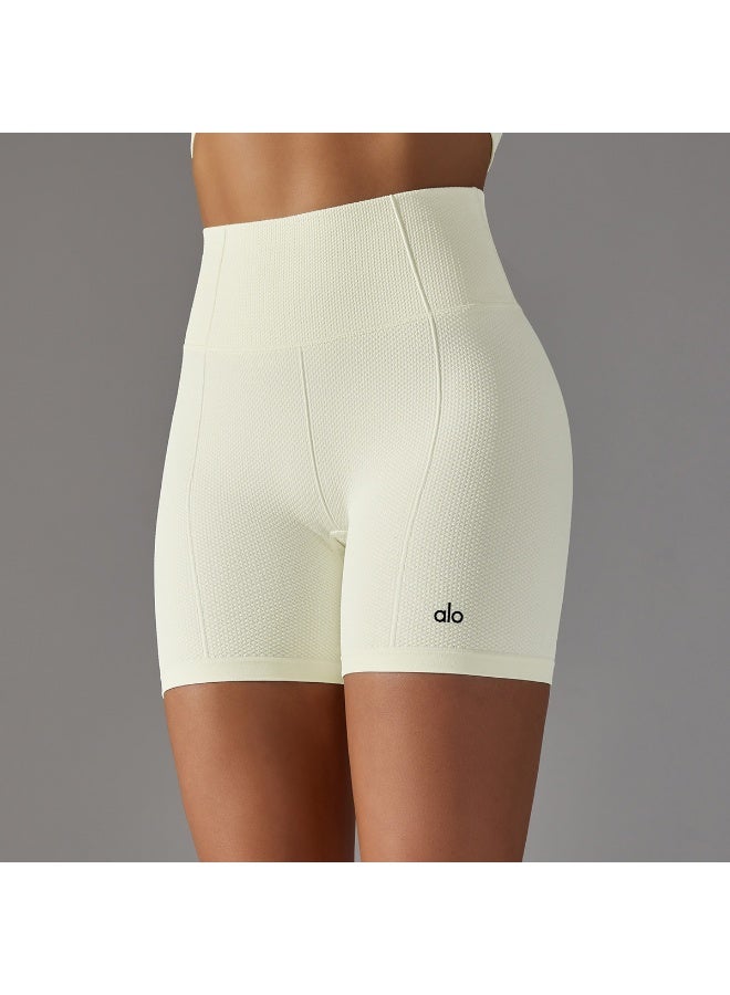 ALO yoga shorts for women, high waist, abdominal compression, hip lifting, fitness pants - Image 2