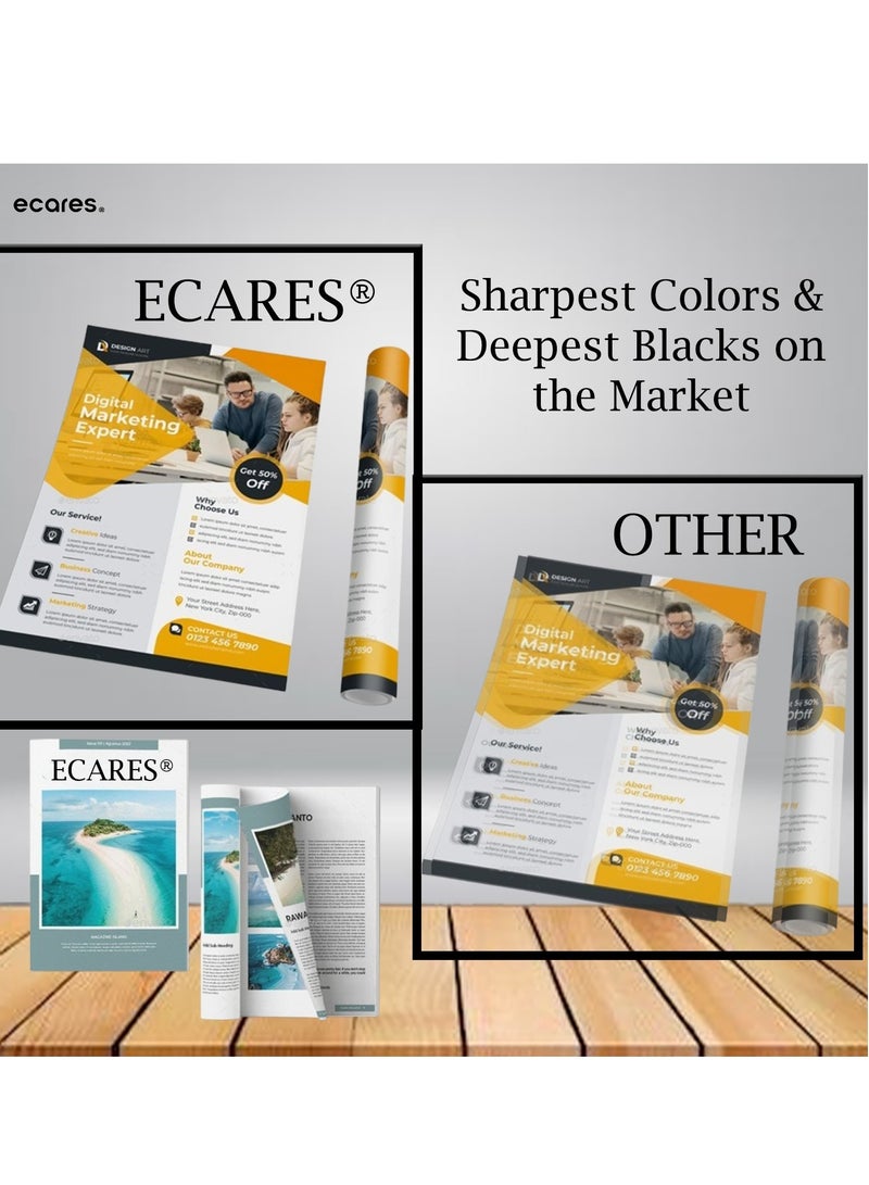 ECARES® 203A Compatible Toner Cartridge CF541A  Use for Color Laserjet M254dw M254nw MFP M280 M280nw M281cdw M281fdn M281fdw Printer (Cyan) - Image 2