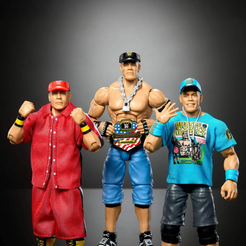 WWE Elite Collection John Cena 3-Pack, Collectible Set of 6-inch Action Figures with Articulation - Image 5