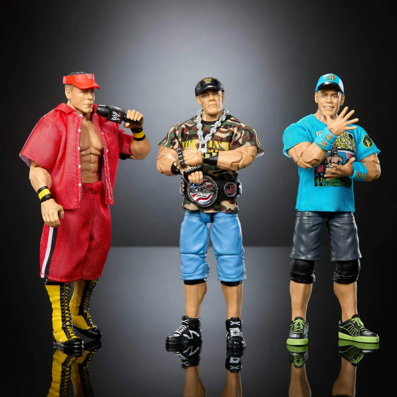 WWE Elite Collection John Cena 3-Pack, Collectible Set of 6-inch Action Figures with Articulation - Image 3