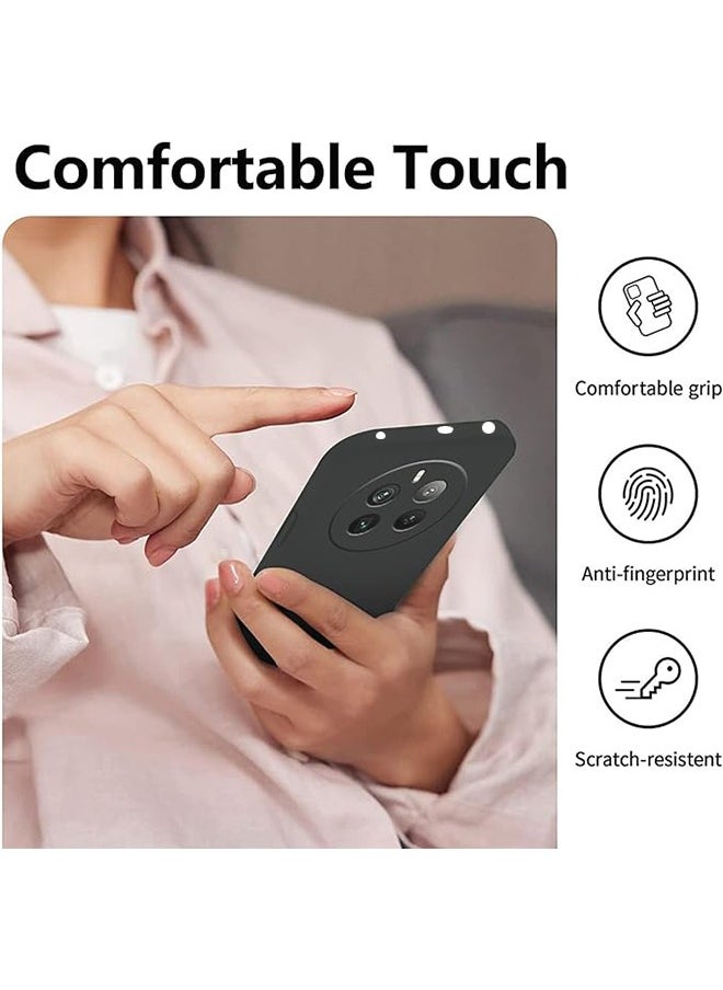 GKK - Case for Realme 12 Plus 5G Frosting Silicone TPU Cover, Lightweight Protective Cover Smooth Finish Camera Protective Shock Absorbant Stylish Case for Men Women Compatible with Realme 12+（Black) - Image 1