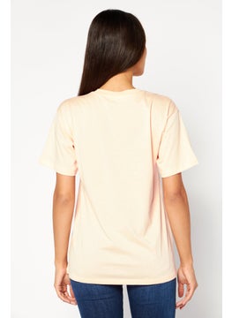 Women Crew Neck Short Sleeve Embellished T-Shirts, Dusty Coral - pzsku/ZFE6131DE00BFCD0658AEZ/45/_/1740495484/95b08dd1-c78d-4d6f-beea-9272c7d7521e