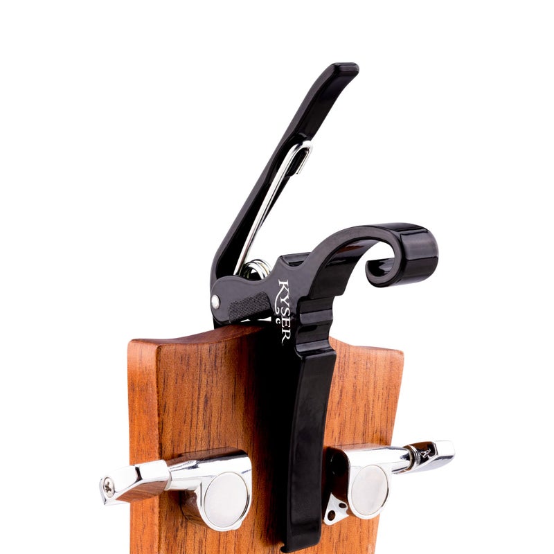 Kyser Musical Products Quick-Change Guitar Capo, KGCBA, Black - For Classical Guitars, Made in USA, Quality, Strong, Lightweight, Quick & Easy Key Changes, Innovative, Perfect Fit For Classicals - Image 4