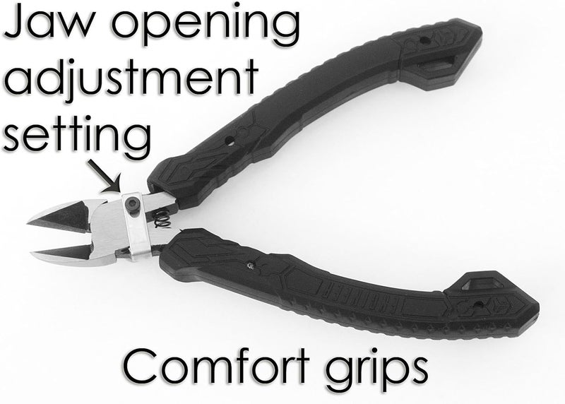 Engineer كماشة قطع جانبية دقيقة 4.75 بوصة، أدوات قطع احترافية، مقبض آمن ضد الكهرباء الساكنة، فكوك من الصلب الكربوني المعالج. صنع في اليابان. NS-04 - Image 2