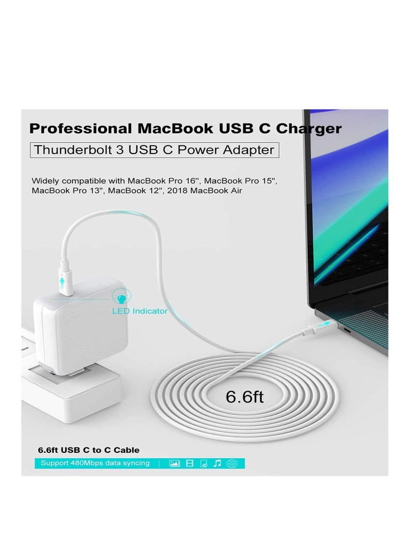 USB C Charger 96w,Compatible with MacBook Pro Air 16,14,13(2022-2016),iPhone 14,iPad Mini 6,Galaxy,Pixel 6,Dell XPS,Asus Acer Laptops, Type C Power Adapter - Image 5