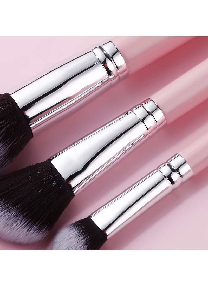 SaDM Shiny SaDM Shiny 9-Piece Professional Makeup Brush Set with Leather Case – Essential Tools for Flawless Makeup  - Image 5