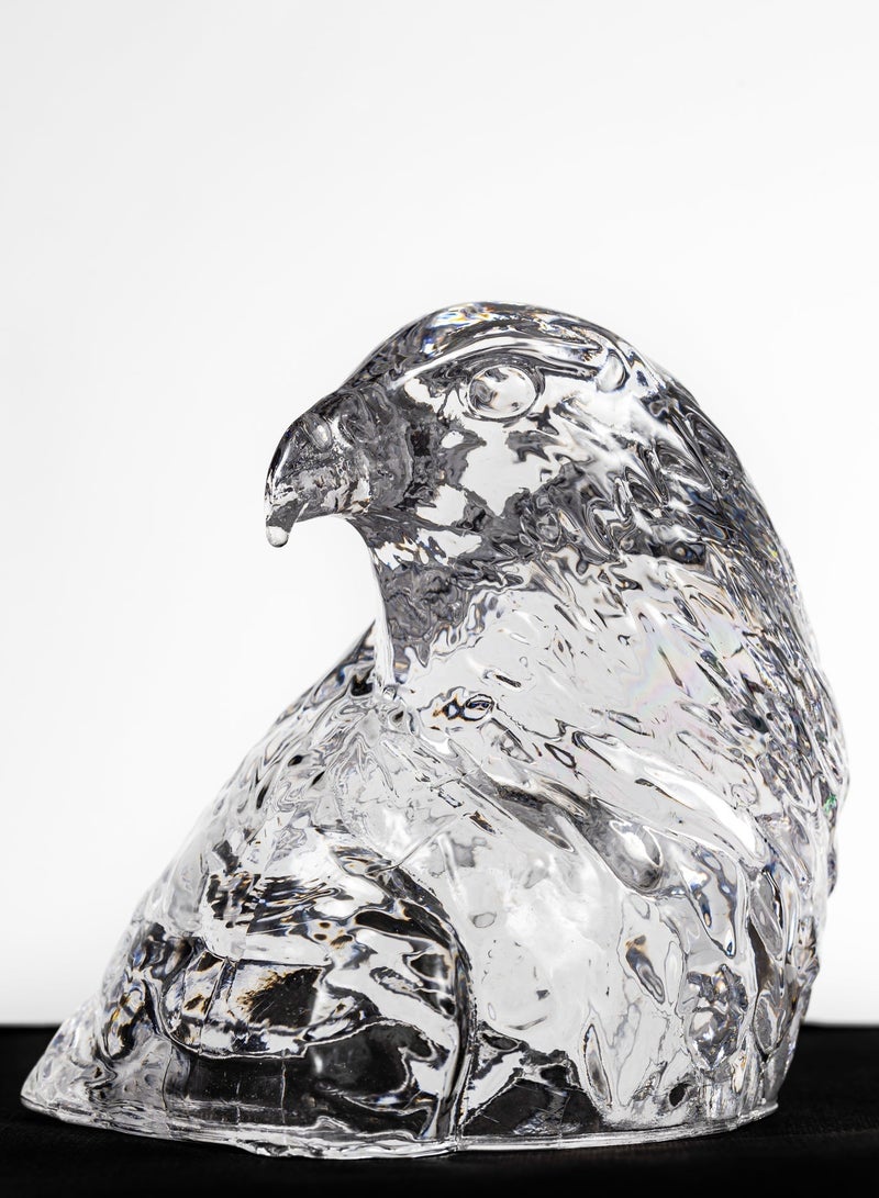 كريستال آرك تمثال صقر كريستال - ديكور كريستال فاخر - هدية أنيقة لعشاق الطيور - ديكور منزلي فاخر مصنوع يدويا - تشطيب عالي الجودة - Image 1