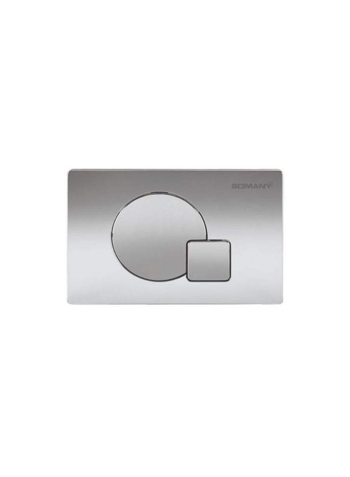 سوماني لوحة ضغط متداخلة لزر تدفق المرحاض الفاخر المخفي، 240 × 160 مم، لوحة تحكم حديثة في تدفق الحمام