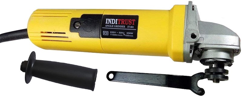 Inditrust Powerful 900W 4 inch 801 angle grinder combo with 8 wheels for cutting grinding buffing polishing application - Image 3