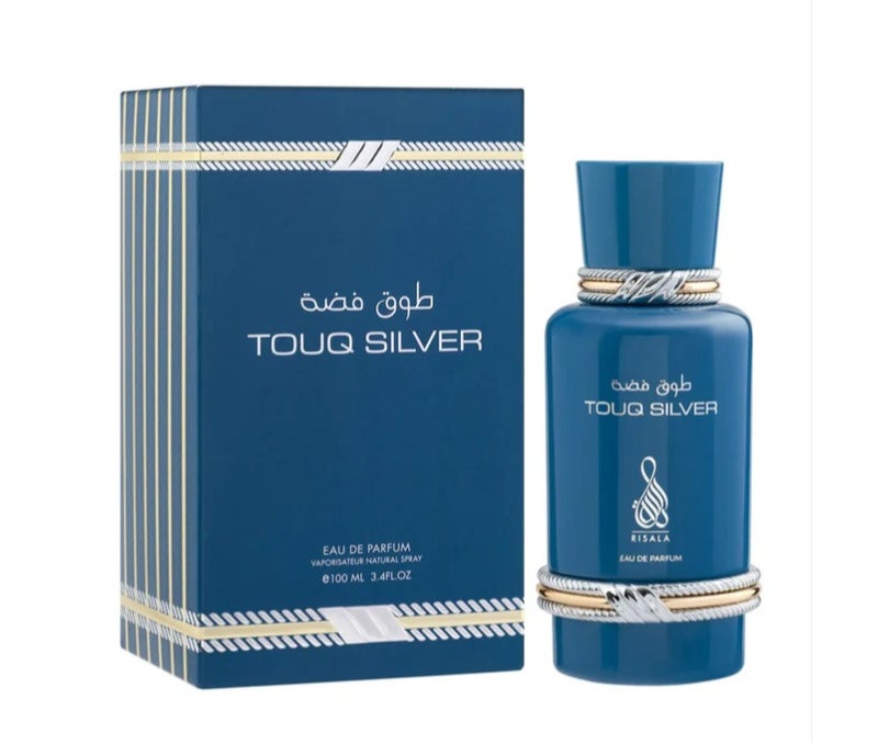 رسالة عطر طوق فضة 100 مل للنساء - Image 1