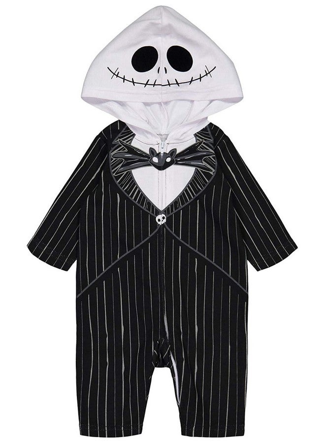 Disney Nightmare Before Christmas Jack Skellington Toddler Boys Zip Up Coverall 3T - Image 4