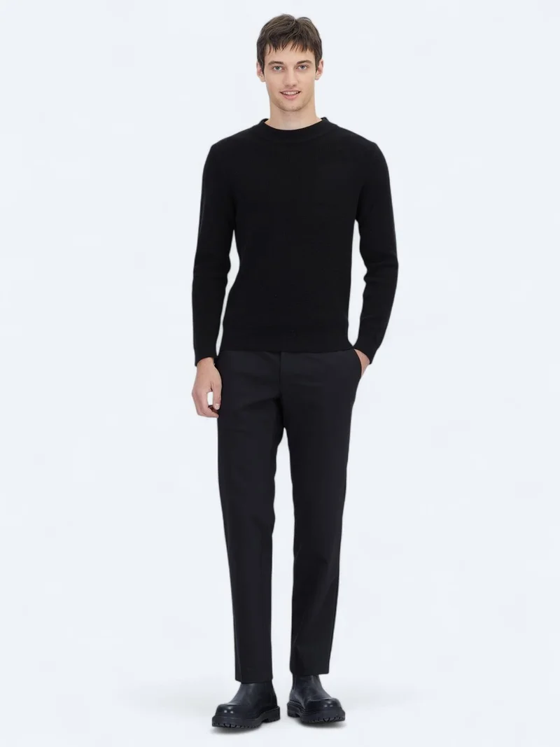 Kip Black Knitwear Sweatshirt