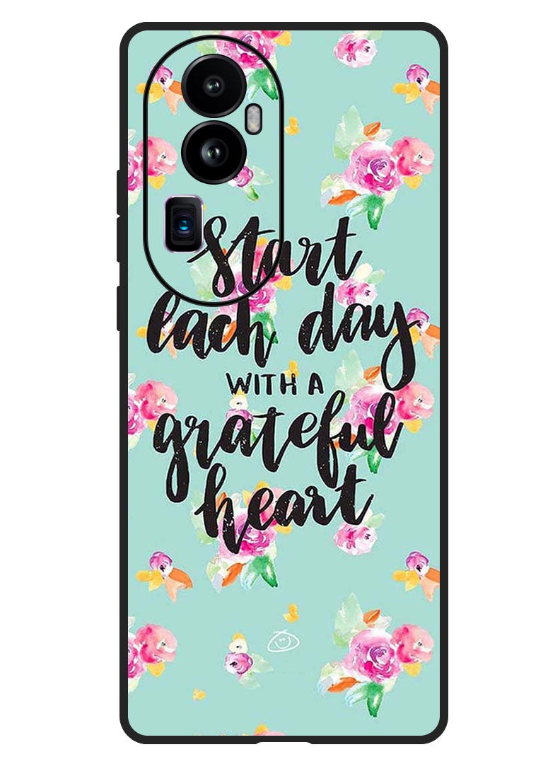 Theodor Protective Case Anti Scratch Shock Proof Bumper Cover For Oppo Reno 10 Pro Plus Grateful Heart - Image 1
