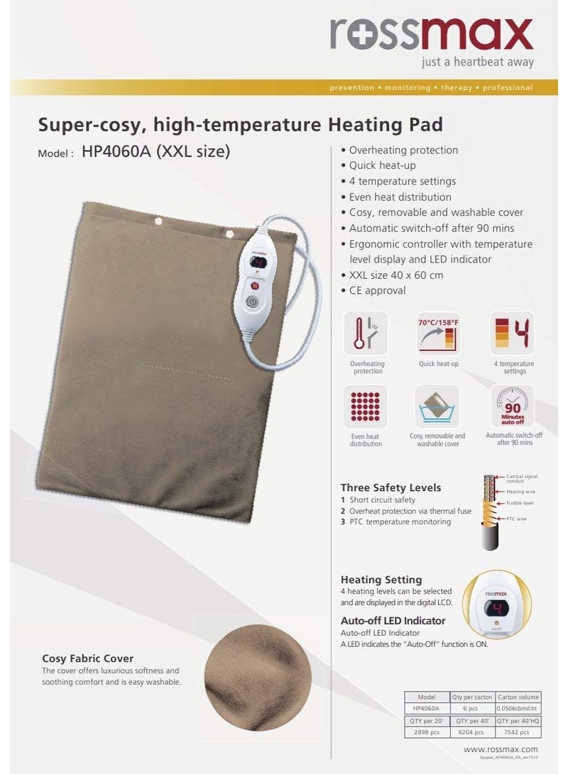 روزماكس وسادة التدفئة Rossmax HP4060A Super Cosy ذات درجات الحرارة العالية - Image 3
