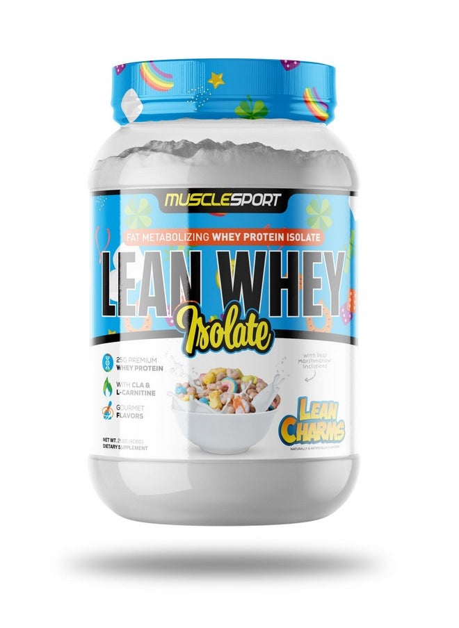 مسل سبورت - مسحوق بروتين Lean Whey Revolution™ - بروتين مصل اللبن المعزول - منخفض السعرات الحرارية، منخفض الكربوهيدرات، منخفض الدهون، نكهات لا تصدق - 25 جرام بروتين لكل مغرفة (2 رطل، Lean Charms) - Image 1