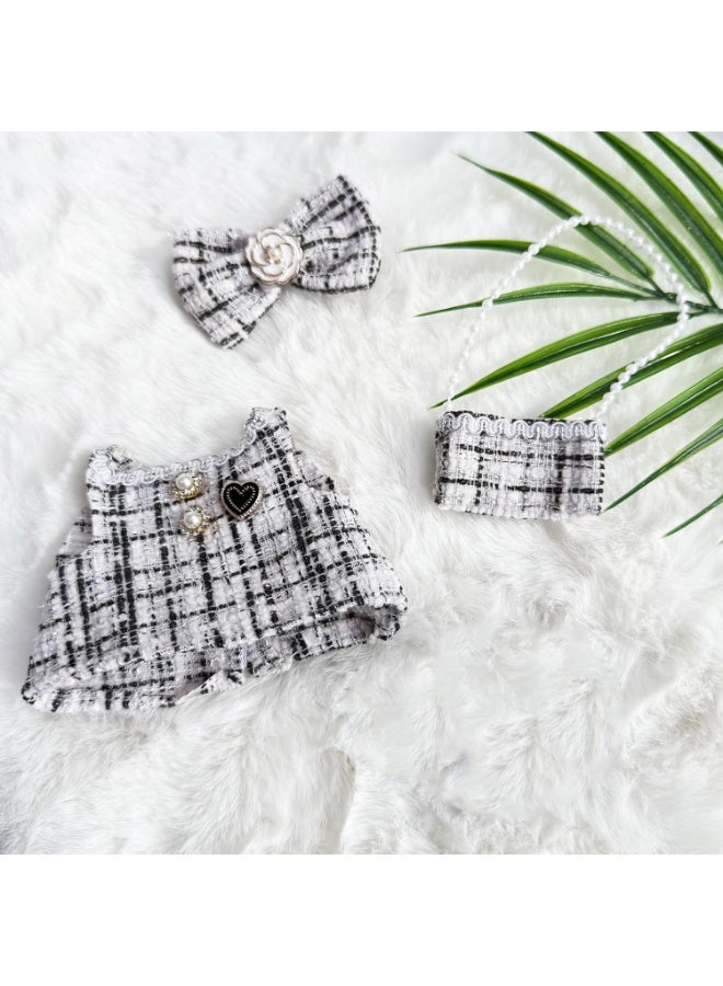 Doll Clothes for 17cm Doll Outfit, Handcrafted Fashion Clothes Set with Cute Accessories, Stylish Doll Clothes for Labubu Collectors (No Doll and Shoes Included) - Image 4