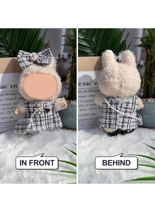Doll Clothes for 17cm Doll Outfit, Handcrafted Fashion Clothes Set with Cute Accessories, Stylish Doll Clothes for Labubu Collectors (No Doll and Shoes Included) - Image 3