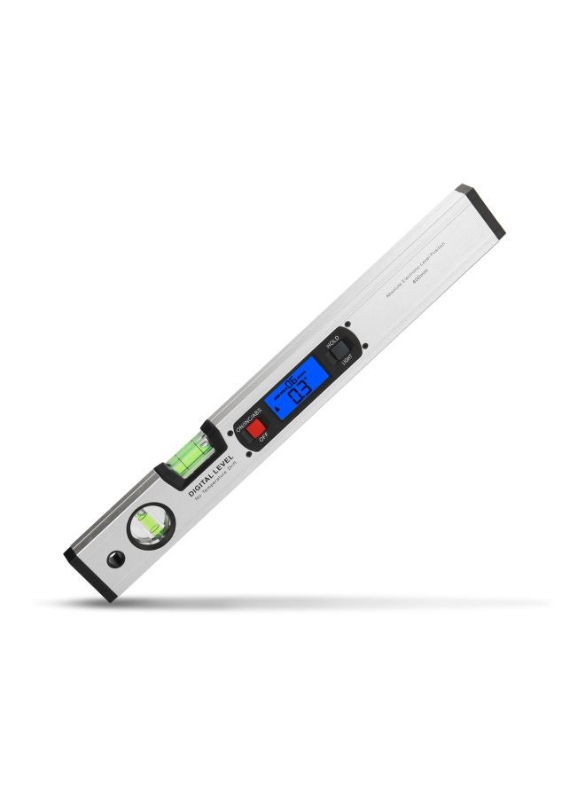 Digital Angle Finder Spirit Level Silver/Black/Green 16.4x2.0x0.8inch - Image 5