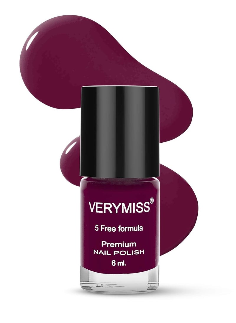 VERYMISS Verymiss Premium Non UV Gel Nail Polish 6 ml 218 Plum  - Image 1