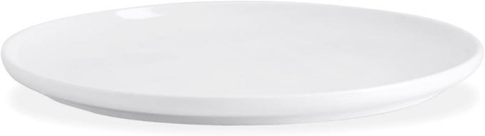 PORCELAIN DINNER PLATE 10 INCH WHITE MICROWAVE AND DISHWASHER SAFE PLATE