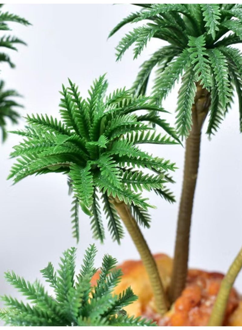Miniature Palm Tree Model 15cm – Pack of 2 Plastic Mini Trees for DIY Crafts, Dioramas, Model Landscaping, Fairy Garden and Decorative Scenes - Image 3