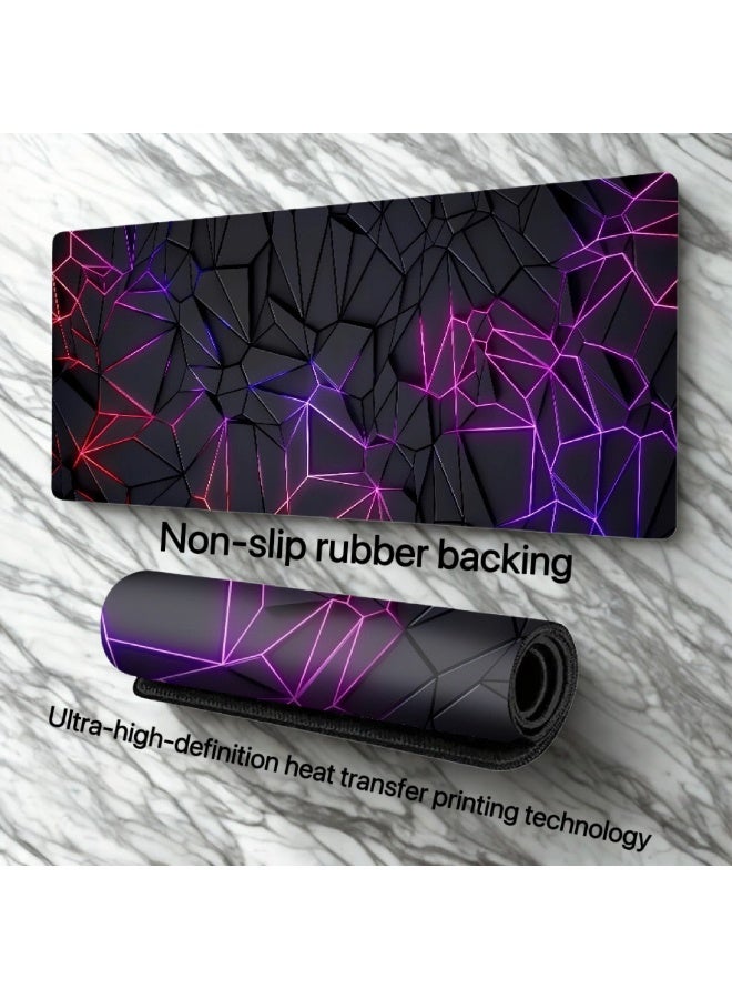 لوحة ماوس ألعاب كبيرة (٨٠٠x٣٠٠ سم) - سادة مكتب مقاومة للماء وغير قابلة للانزلاق بقاعدة مطاطية سميكة لألعاب الكمبيوتر والمكتب والاستخدام المنزلي - Image 4