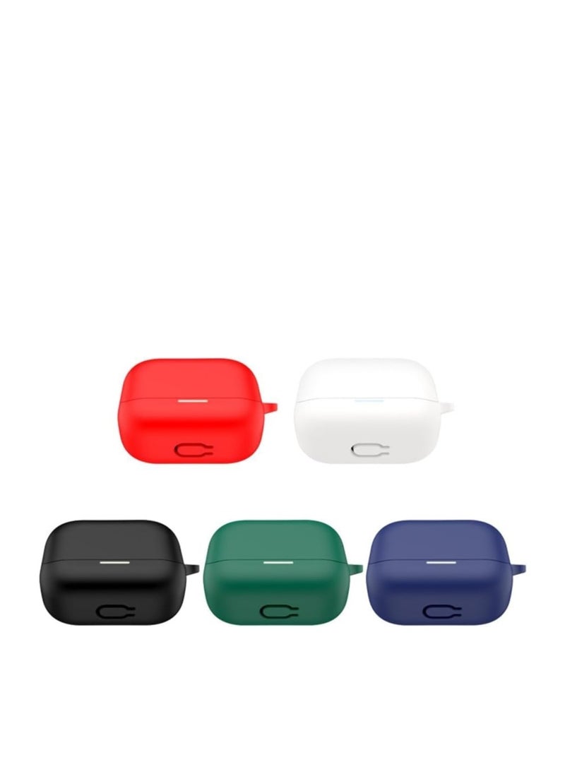 Generic - Silicone Cover Case Compatible with Oppo Enco Buds 2 Portable Protective Case Cover With Keychain For Oppo Enco Buds 2 - Image 1