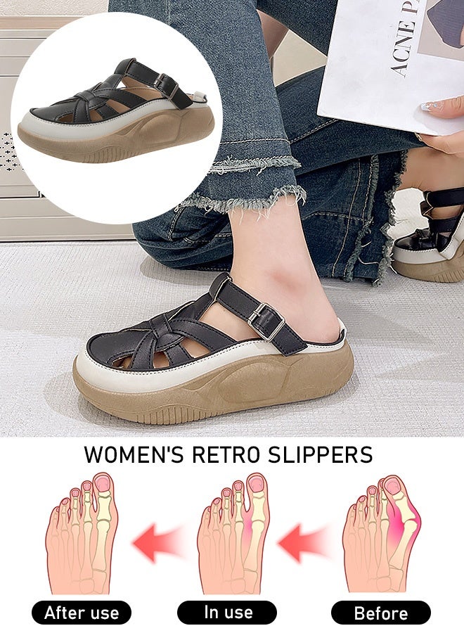 صندل نسائي خفيف الوزن وأنيق للمشي، متنفس وغير قابل للانزلاق، مريح ومرتفع وناعم - Image 1
